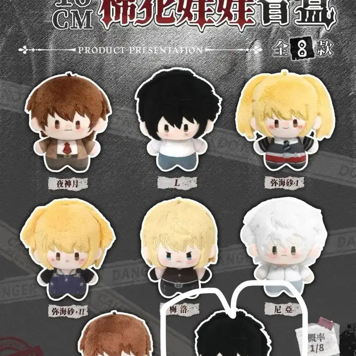 [BUNJANG] Death Note Mini Mascot Blind Plush Doll Nui L Cake Version / 데스노트 미니 마스코트 블라인드 플러시 인형 누이 엘