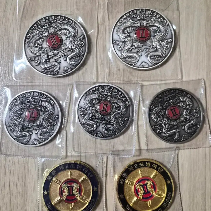 [BUNJANG] Military Coin Set (7 Types) / 군대코인, 부대코인(7종일괄)