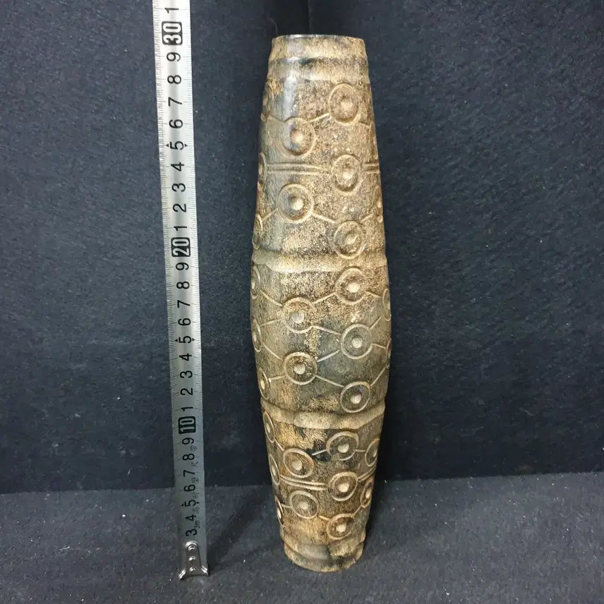 [BUNJANG] Large 31cm Celadon Vase with Gold Inclusions / (수원만물)31센치 큰 사이즈 금성분이 들어있는 묵직한 천주한점