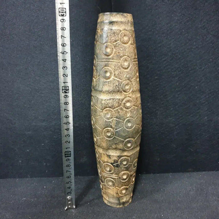 [BUNJANG] Large 31cm Celadon Vase with Gold Inclusions / (수원만물)31센치 큰 사이즈 금성분이 들어있는 묵직한 천주한점