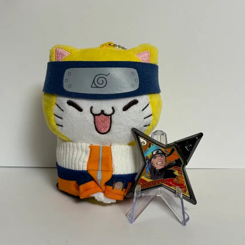 [BUNJANG] Naruto Megacat Nyaruto Chibi Plush Keychain / 나루토 메가캣 메가냥 고양이 누이 인형 키링 메가켓 냐루토 치비누이
