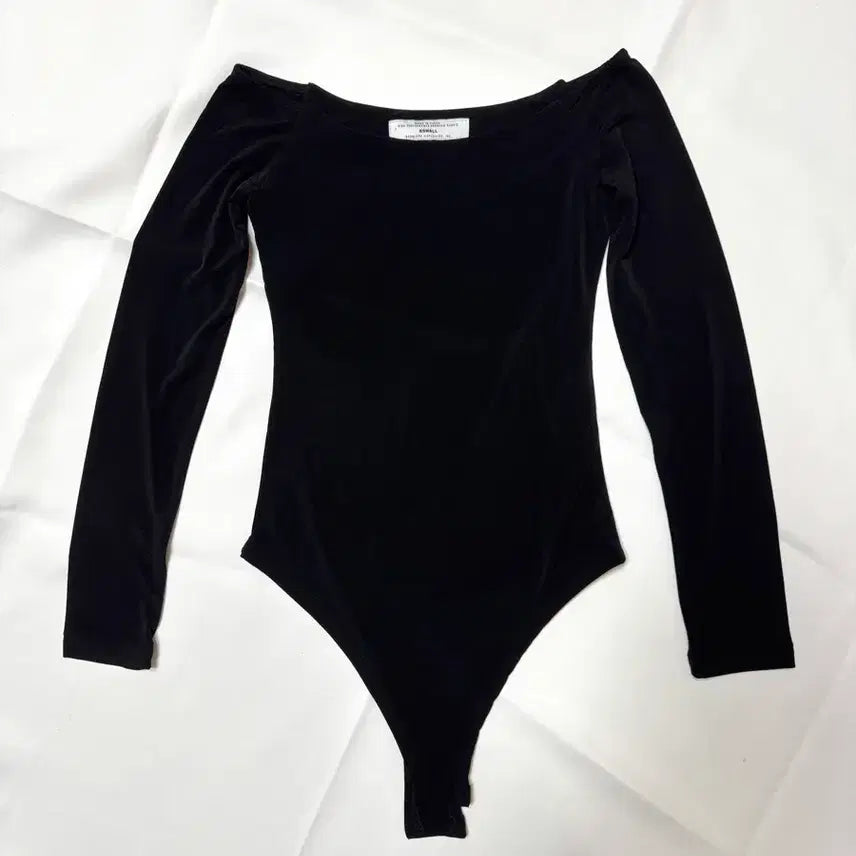 [BUNJANG] Bad Blood Off-Shoulder Long Sleeve Bodysuit XS Black / 배드블러드) 롱슬리브 오프숄더 바디수트