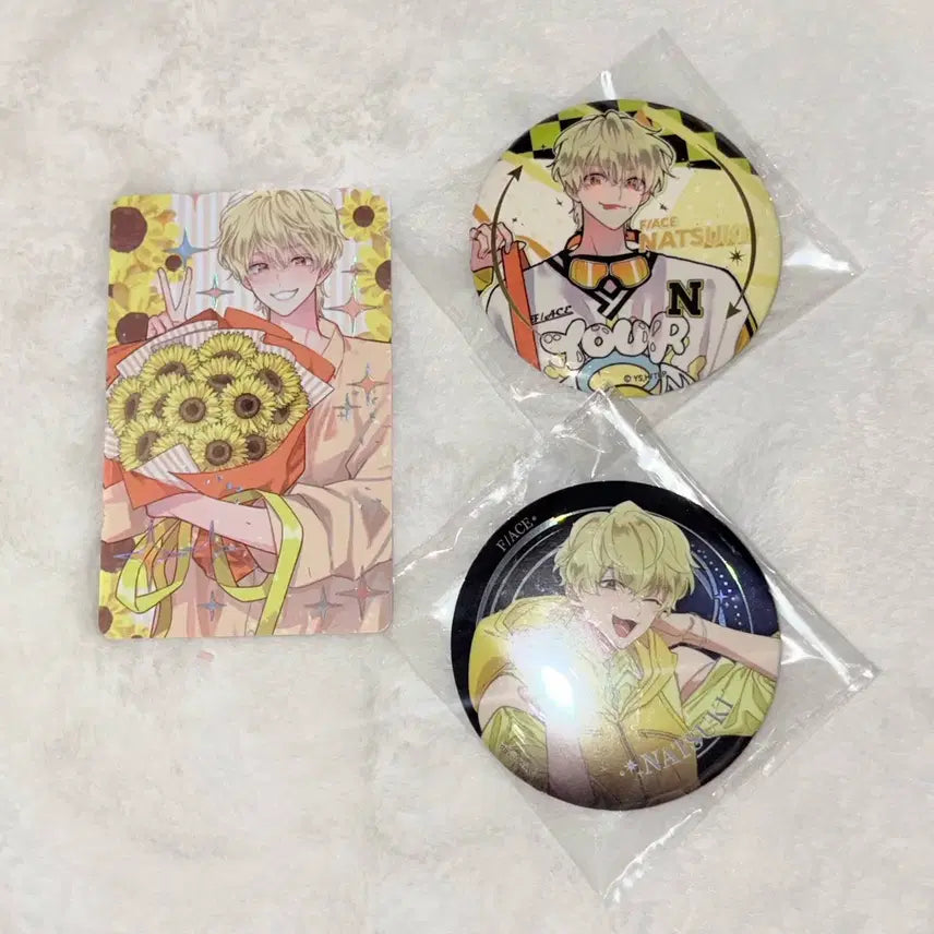 [BUNJANG] Tamon-kun Pop Up Cafe Badge Natsuki / 타몬군 지금 어느쪽 팝퍼블 팝업 카페 뱃지 홀로그램 카드 일괄