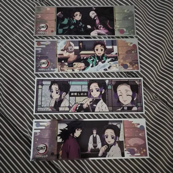 [BUNJANG] Demon Slayer Long Sticker Bundle Set (16 stickers) / 귀멸의칼날 롱스티커 판매합니다(16장 일괄)