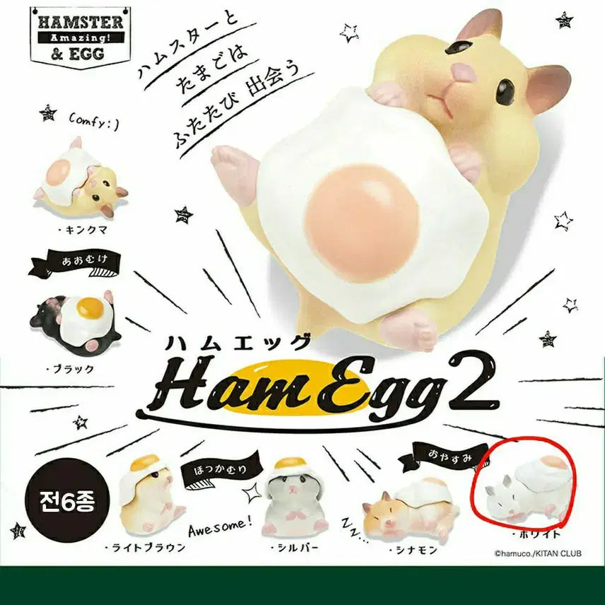 [BUNJANG] Ham-Egg Hamster Figure Gacha / 햄에그 햄스터 피규어 가챠