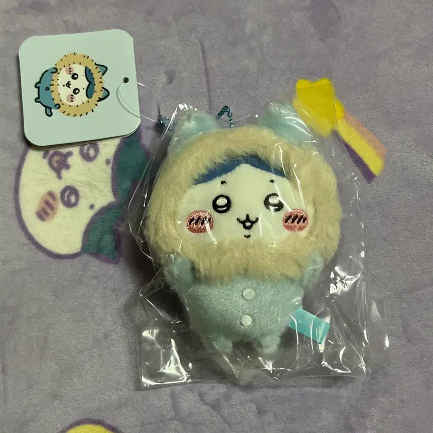 [BUNJANG] Chiikawa Winter Pajamas Fuzzy Padding Jacket Hachware Mascot / 미개봉) 치이카와 겨울 잠옷 털패딩 패딩 하치와레 마스코트