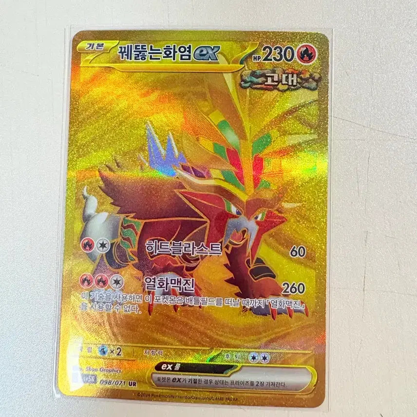 [BUNJANG] Pokemon Card Wild Force EX UR / 포켓몬카드 와일드포스 꿰뚫는화염 EX UR