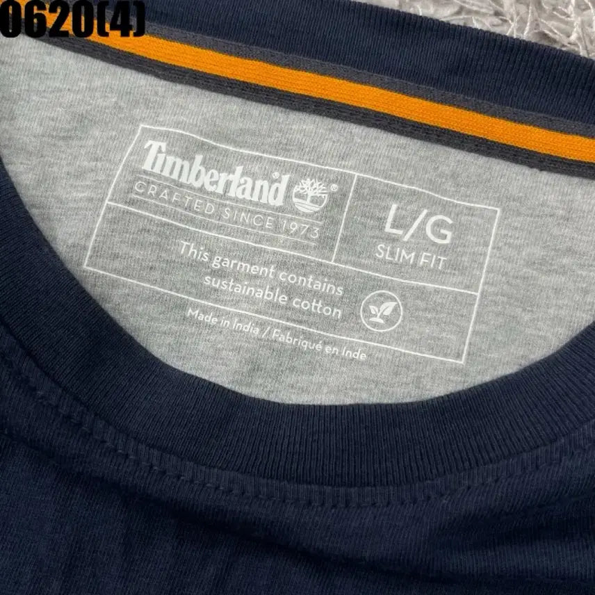 [BUNJANG] Timberland Navy Short Sleeve T-Shirt (Vintage 0620) / [L/G] 팀버랜드 | 네이비 반팔 티셔츠 (빈티지 0620)
