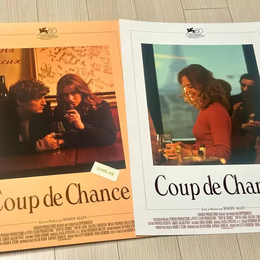 [BUNJANG] Artgraphy Lucky Day in Paris Movie Poster (A3) / [아트그라피]영화 럭키데이 인 파리 아트그라피 포스터(A3)