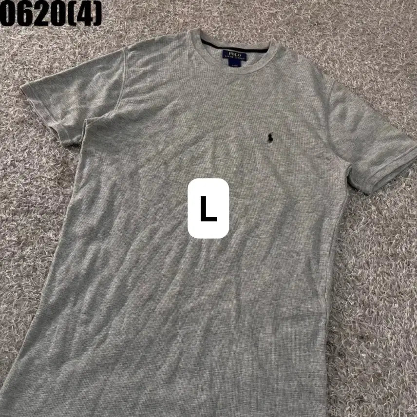 [BUNJANG] Polo Grey Short Sleeve T-Shirt (Vintage 0620) / [L] 폴로 | 그레이 반팔 티셔츠 (빈티지 0620)