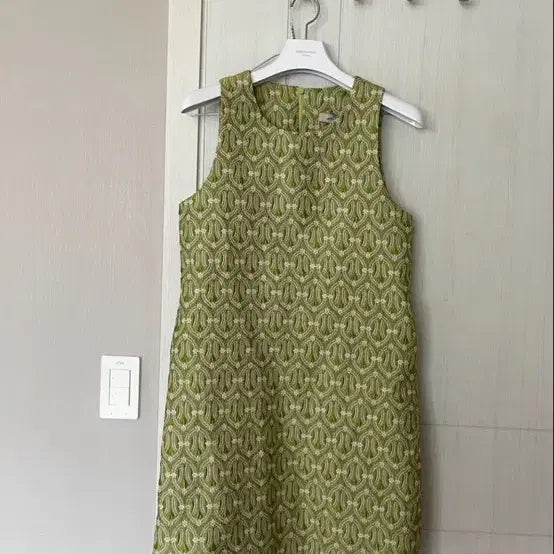 [BUNJANG] Lemieux Jacquard Dress Lime / 르뮈 자카드 원피스 라임