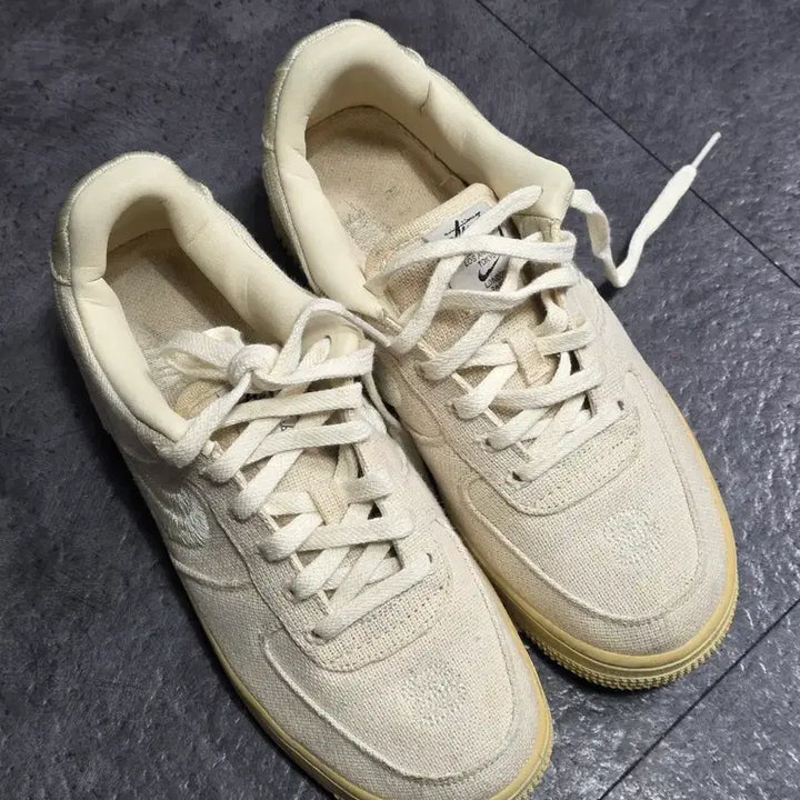 [BUNJANG] Nike x Stussy Air Force 1 Low Fossil (250mm) / 나이키 스투시 에어포스 1 로우 파슬 250