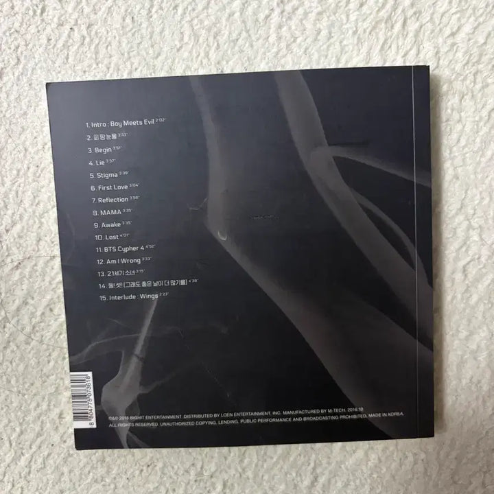 [BUNJANG] BTS Wings Album Autographed / 방탄소년단 BTS wings 윙즈 앨범 친필 싸인 앨벌