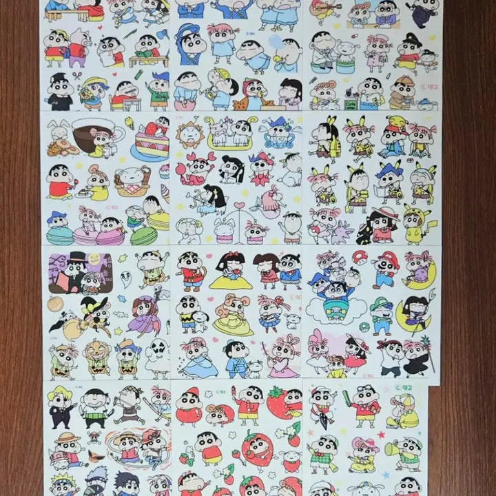 [BUNJANG] Crayon Shin-chan Character Sticker Set / 짱구는 못말려 캐릭터 인믹 무중복 밍고님 애니인스 다꾸스티커 띵 처분