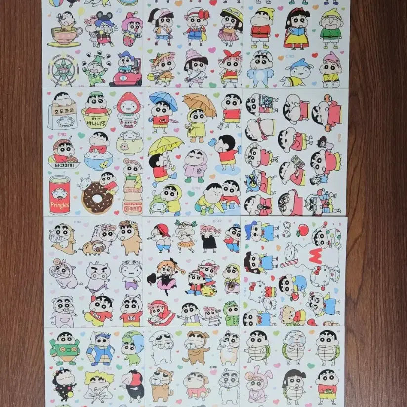 [BUNJANG] Crayon Shin-chan Character Sticker Set / 짱구는 못말려 캐릭터 인믹 무중복 밍고님 애니인스 다꾸스티커 띵 처분