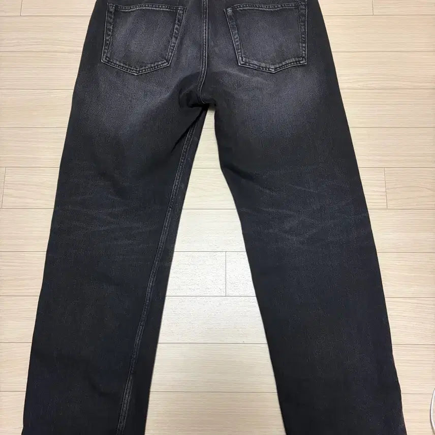 [BUNJANG] SEW Selvedge Dark Black Straight Denim Jeans / [3] SEW 셀비지 데님 다크 블랙