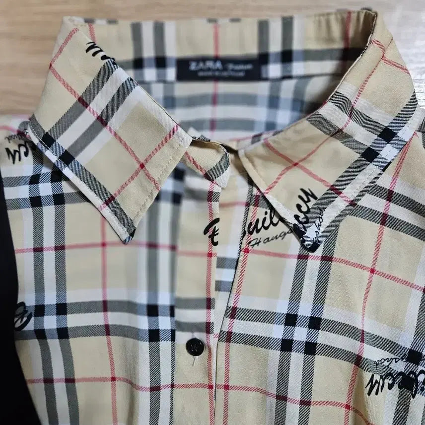 [BUNJANG] Zara Check Short Sleeve Blouse / 자라 체크 반팔 블라우스 66