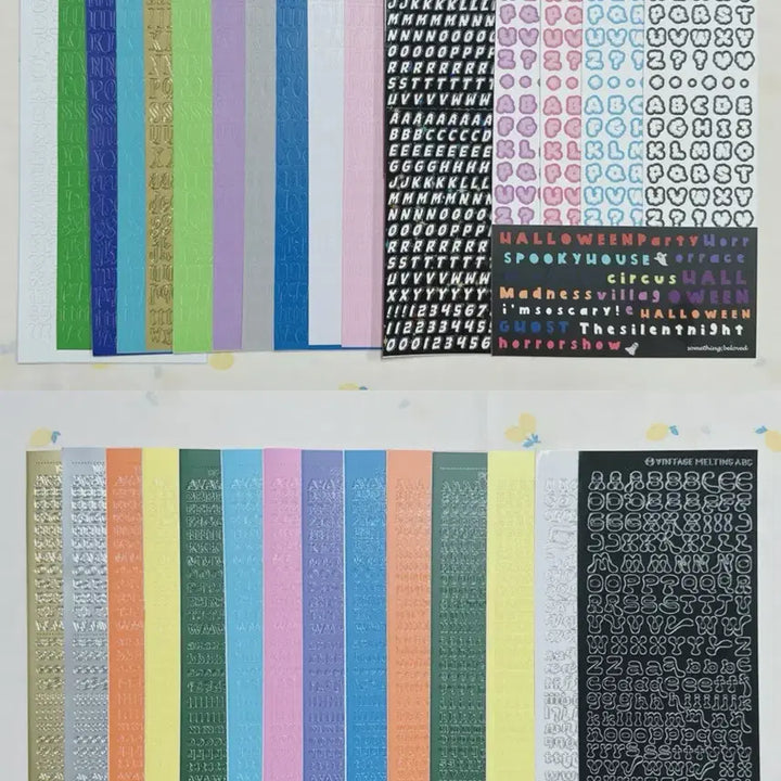 [SOLD OUT] 알파벳 스티커 60장 이상 일괄 처분 씰스티커 다꾸 빈티지 다꾸 워너디스