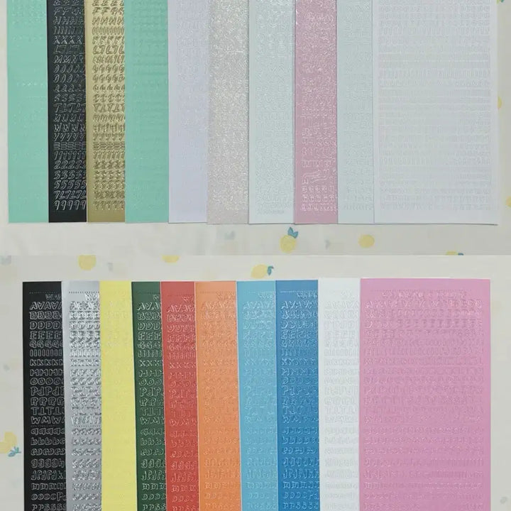 [SOLD OUT] 알파벳 스티커 60장 이상 일괄 처분 씰스티커 다꾸 빈티지 다꾸 워너디스