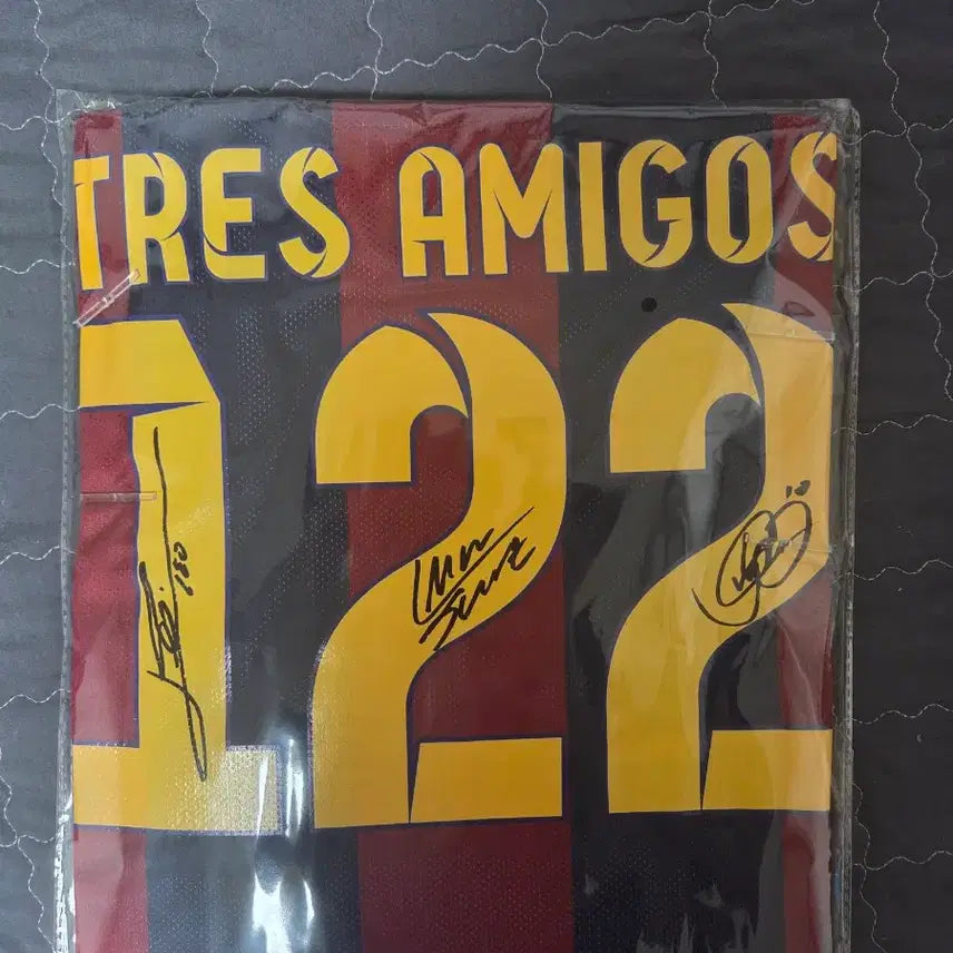 [BUNJANG] FC Barcelona 2014-2015 MSN (Messi, Suarez, Neymar) Authenticated Signed Jersey / 14-15 바르셀로나 MSN 메시 수아레즈 네이마르 아이콘즈 인증 사인