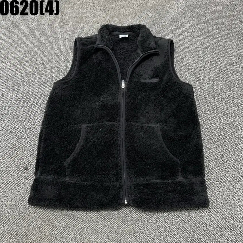[BUNJANG] Champion Black Fleece Vest Jumper (Vintage 0620) / [L] 챔피온 | 블랙 플리스 조끼 점퍼 (빈티지 0620)