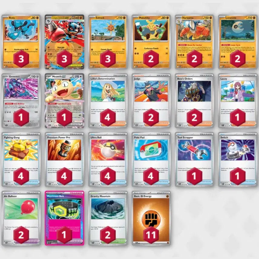 [BUNJANG] Mega Lucario Complete Deck Trading Card / 메가루카리오 완덱 팝니다