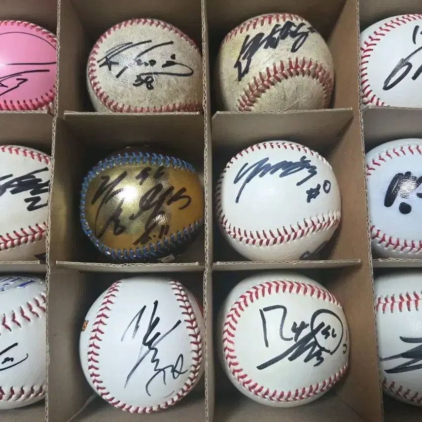 [BUNJANG] Collection of Signed Baseballs / 야구 싸인볼 정리3
