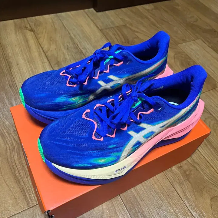 [BUNJANG] Asics Superblast 3 Running Shoes (Cobalt Burst Light Orange) - Size 255 / 아식스 슈퍼블라스트3 255 판매