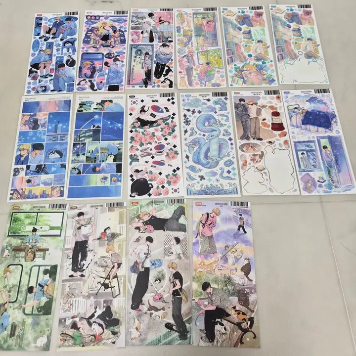 [BUNJANG] SikSik in the House Sticker &amp; Matte Paper Bundle Set / 식식인더하우스 스티커 + 모조지 일괄