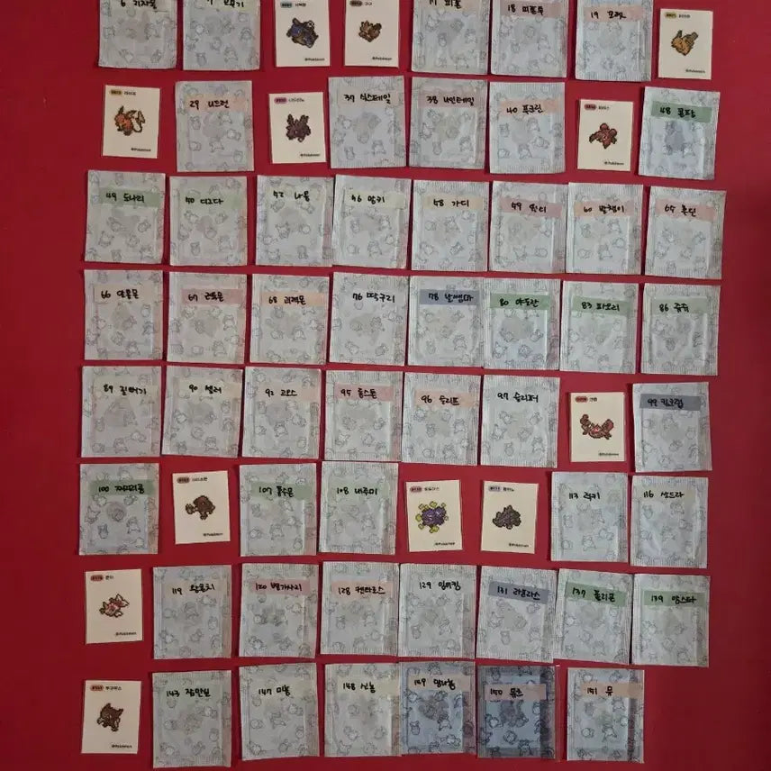 [BUNJANG] Pokemon Pixel Stickers Bundle Set / 포켓몬 픽셀 띠부씰 일괄
