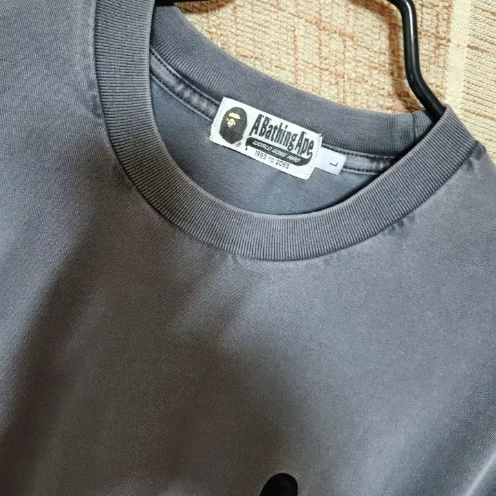 [BUNJANG] BAPE Garment Dyed Short Sleeve T-Shirt / 베이프 가먼트 다잉 반팔 티셔츠