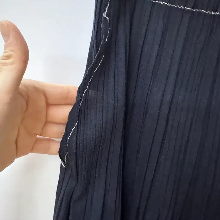[BUNJANG] Pleats Please Issey Miyake Ramie Denim Fluffy Pants Size 3 / 플리츠플리즈 라미 데님 플러피팬츠 (3)