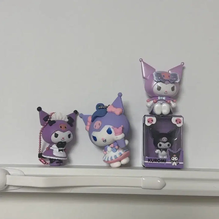 [BUNJANG] Kuromi 4-Piece Bundle Set Keychains / 쿠로미 4종 일괄