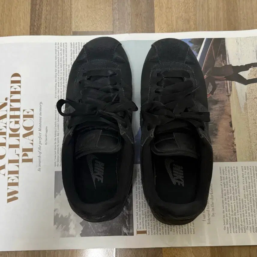 [BUNJANG] Nike Cortez Black Satin Balletcore FV5420-002 Women&