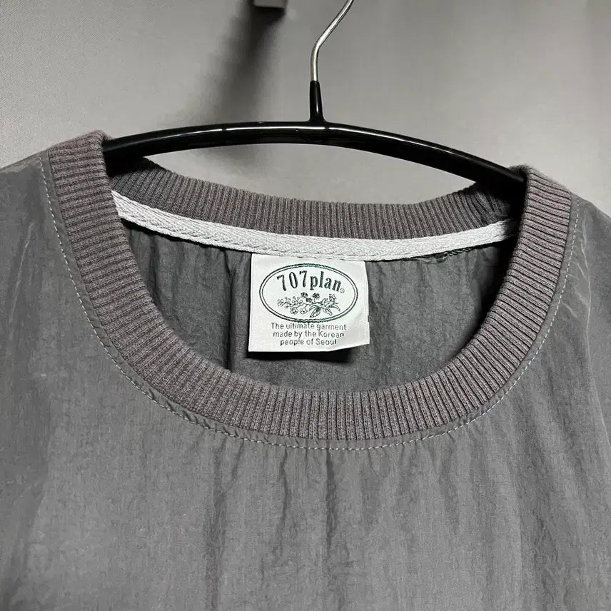 [BUNJANG] 707PLAN Woven Pullover Grey / 707PLAN 우븐 풀오버 그레이
