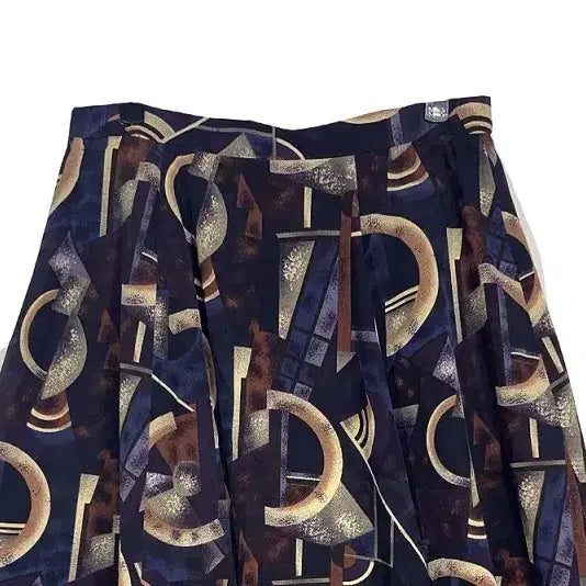 [BUNJANG] Art Vintage A-Line Flare Skirt / 유니크 레트로 A라인 플레어 스커트 [28] 아트빈티지