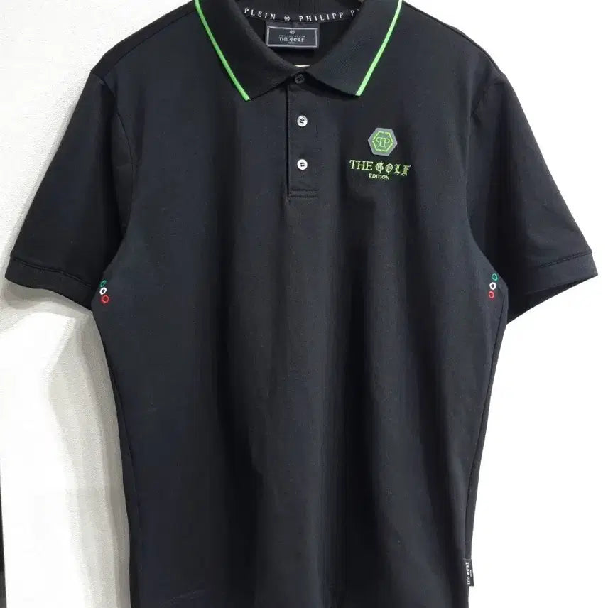 [BUNJANG] Philipp Plein Golf Edition Short Sleeve Polo Shirt Black / 필립플레인 골프 에디션 반팔 카라티 블랙