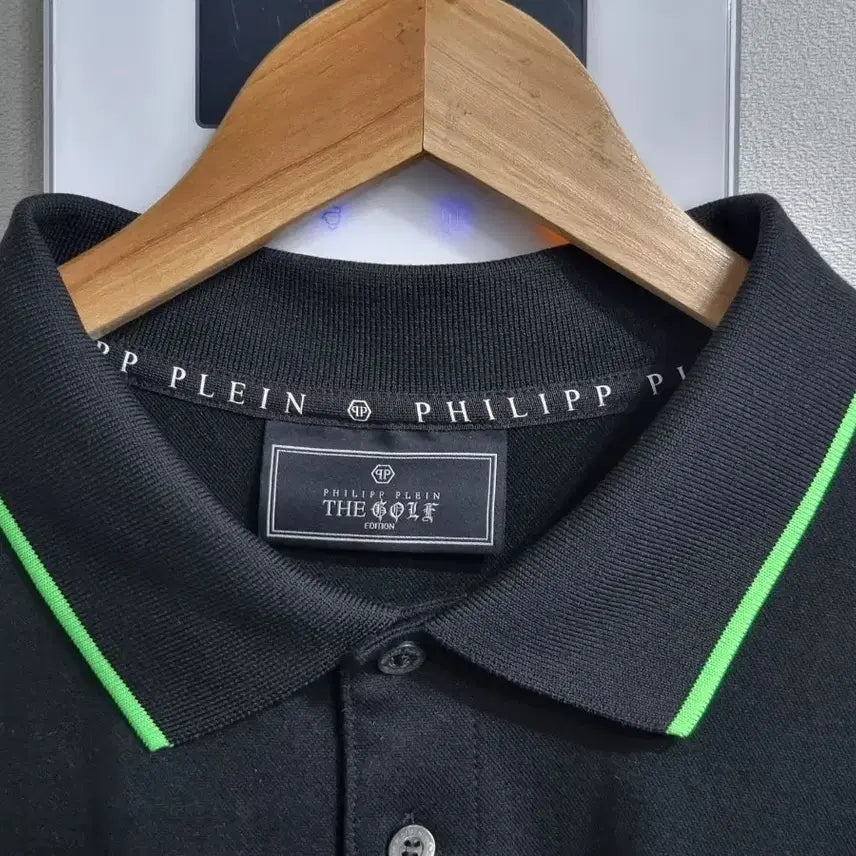 [BUNJANG] Philipp Plein Golf Edition Short Sleeve Polo Shirt Black / 필립플레인 골프 에디션 반팔 카라티 블랙