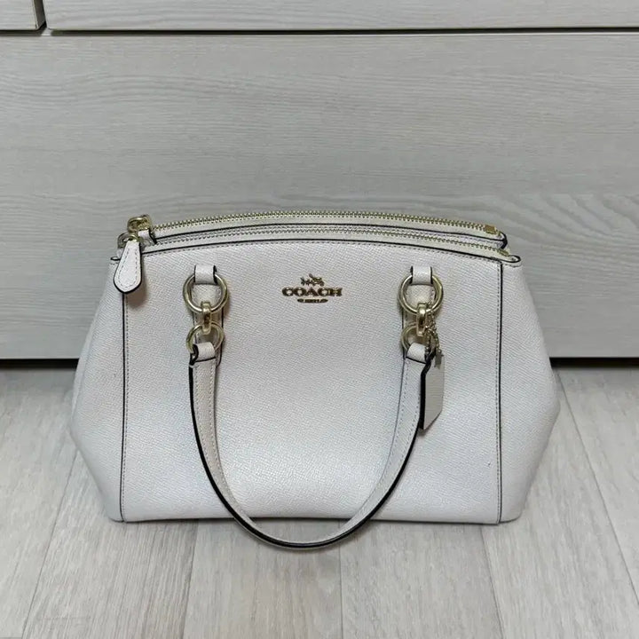[BUNJANG] Coach White Tote Bag / 코치 토트백 화이트