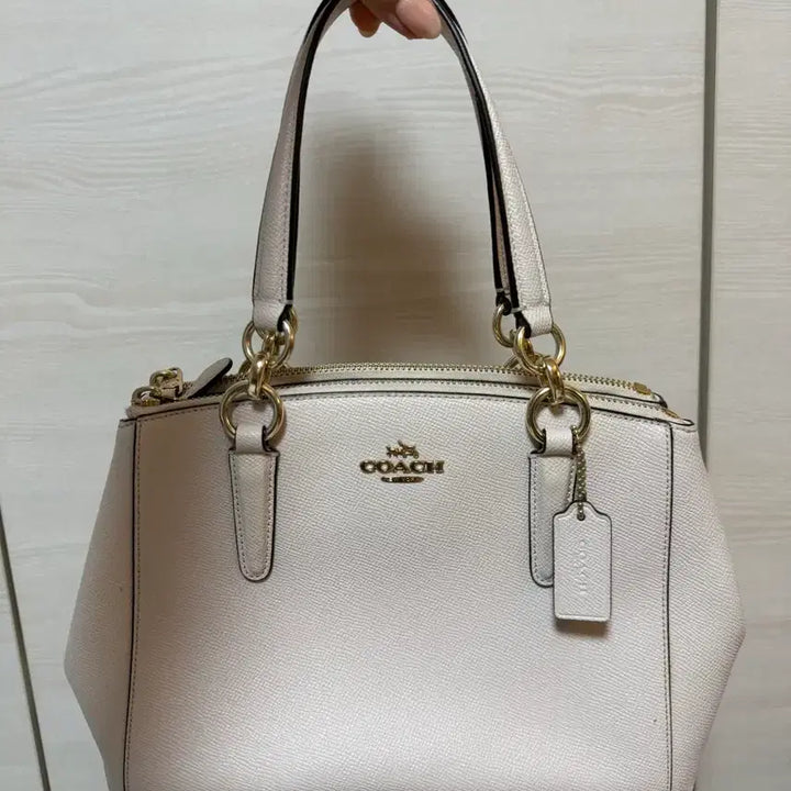 [BUNJANG] Coach White Tote Bag / 코치 토트백 화이트