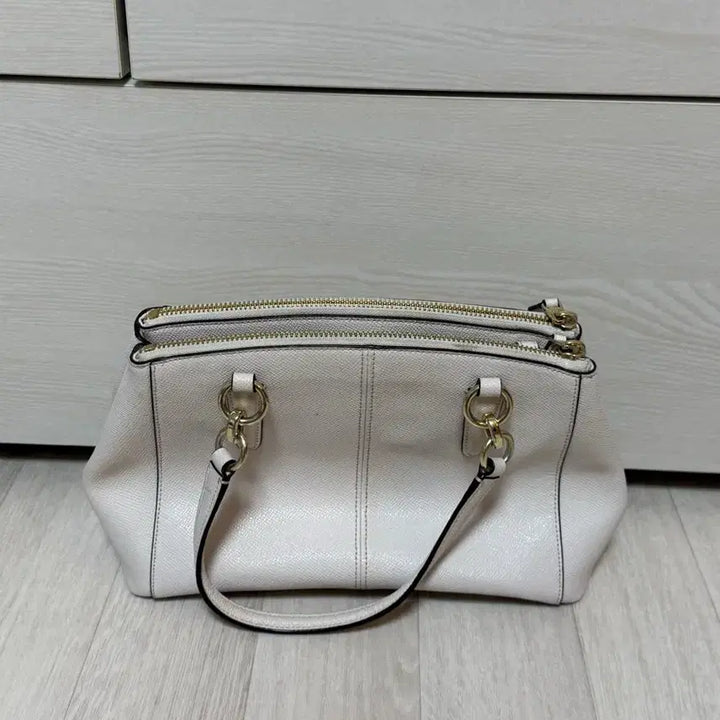 [BUNJANG] Coach White Tote Bag / 코치 토트백 화이트
