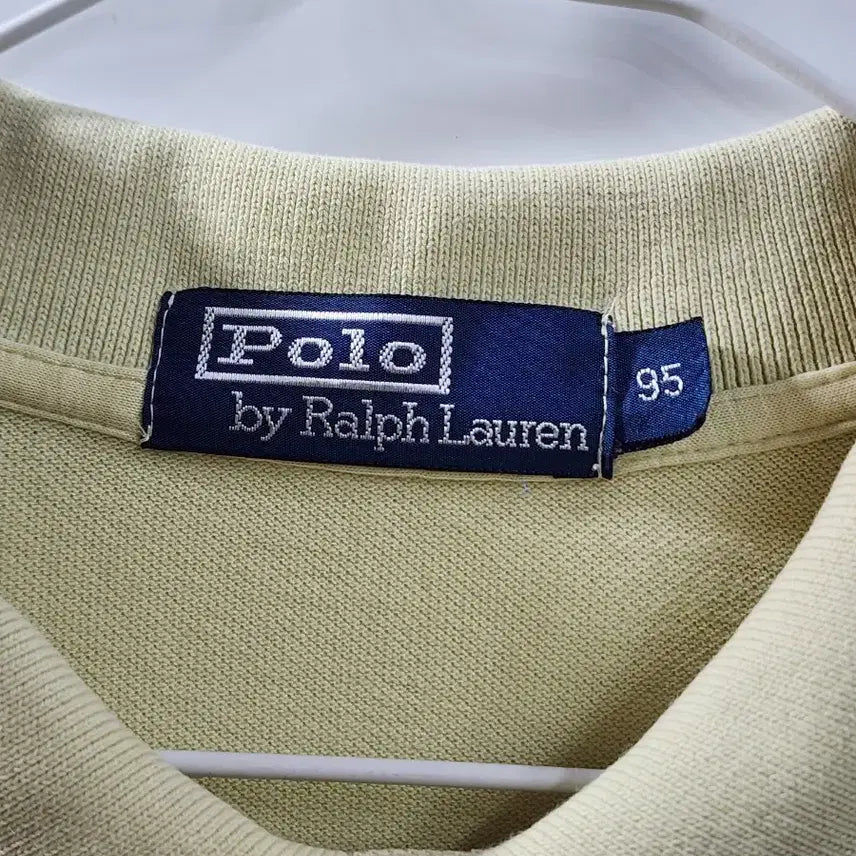 [BUNJANG] Polo Ralph Lauren Yellow Short Sleeve Polo Shirt / (95) 폴로랄프로렌 옐로우 반팔카라티 2.5