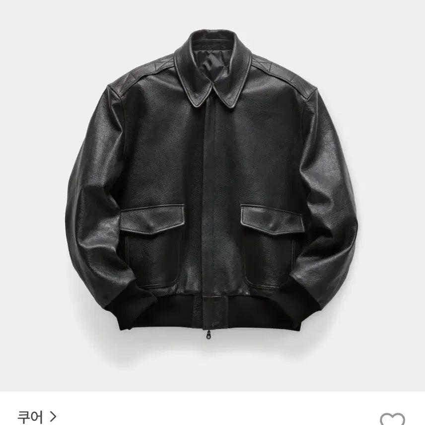 [BUNJANG] Coour Goat Skin A-2 Leather Jacket / 쿠어 고트 스킨 A-2 레더 자켓