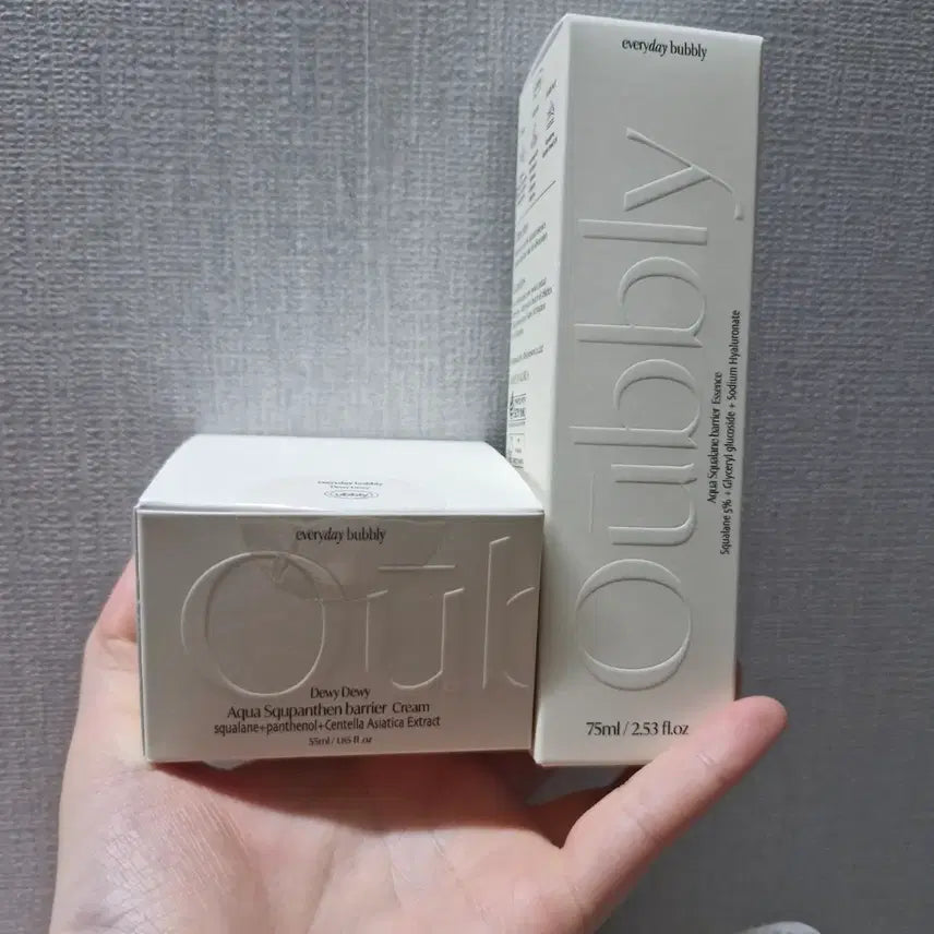 [BUNJANG] Aqua Squalane Barrier Essence &amp; Squalante Cream SET / 아쿠아 스쿠알란 베리어 에센스 스쿠판텐 크림 SET