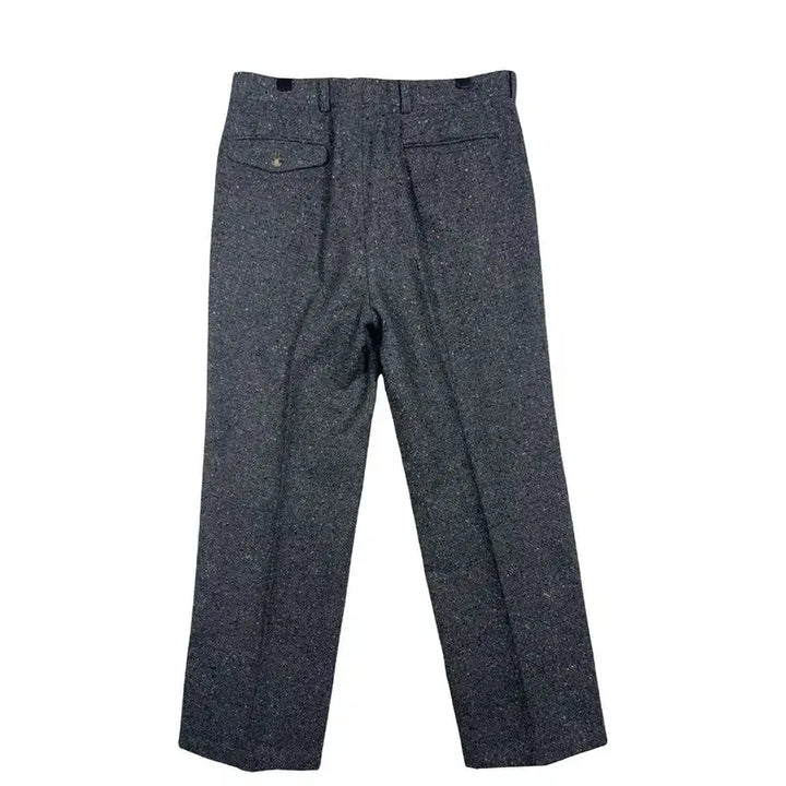[BUNJANG] Munsingwear Semi-Wide Slacks Wool Touch Straight Pants (32-inch) / 먼싱웨어 세미와이드 슬랙스 울터치 일자 바지 [32인치] 울 혼방