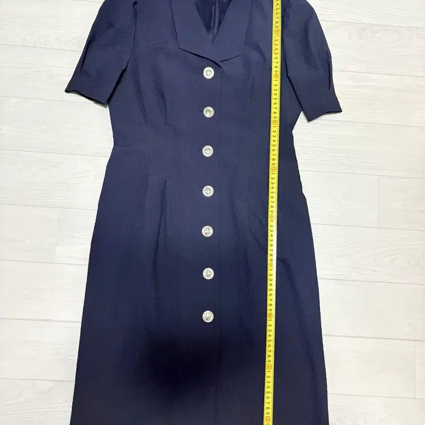 [BUNJANG] Maje Seersucker Midi Dress / maje 마쥬 시어서커 미디 원피스, 2(55~66)