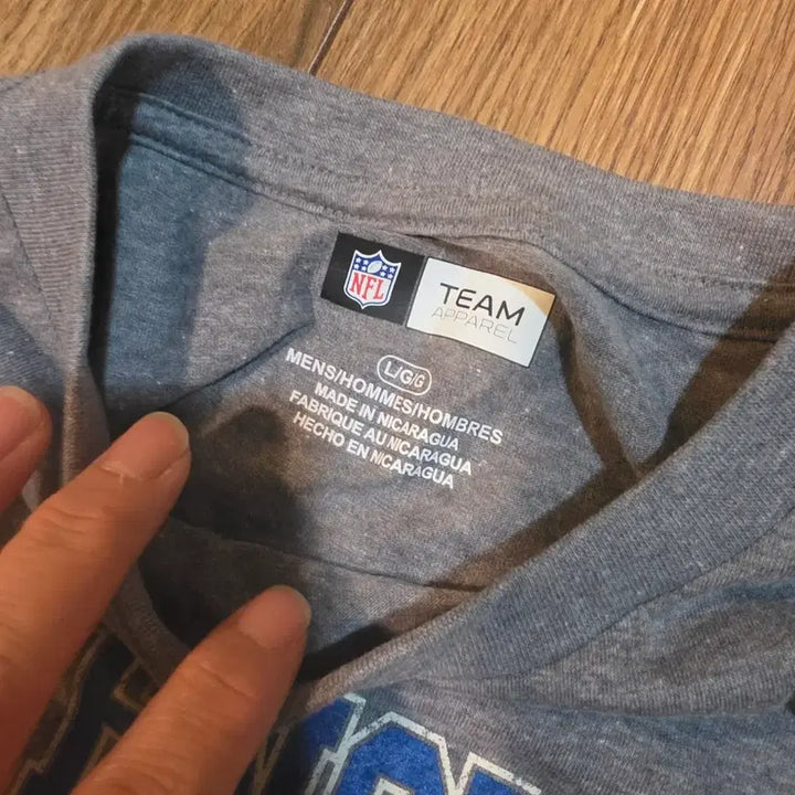 [BUNJANG] NFL American Football Team Cotton T-Shirt - Size L, New / NFL 미식축구팀 면 티셔츠 사이즈 L 새상품