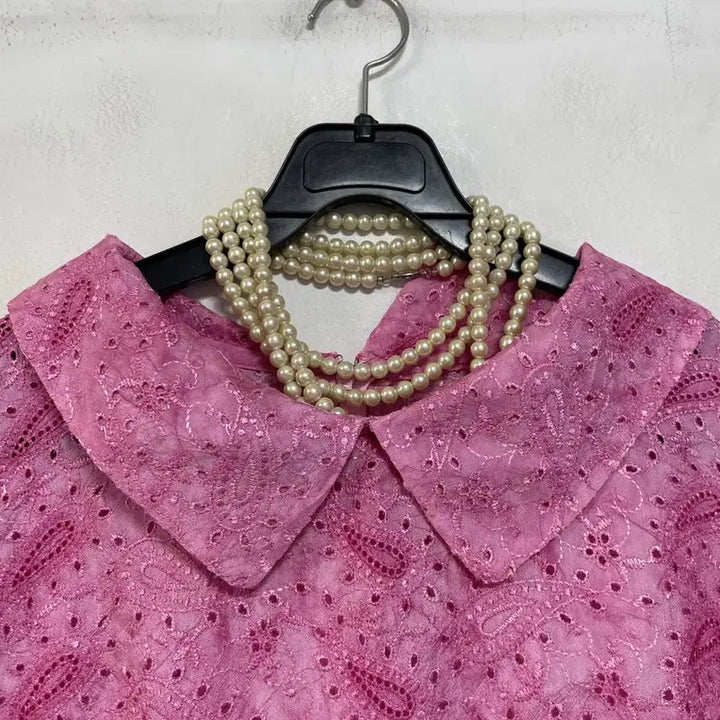 [BUNJANG] In-gyeon Embroidered Blouse / N6485 인견 블라우스.카라.자수