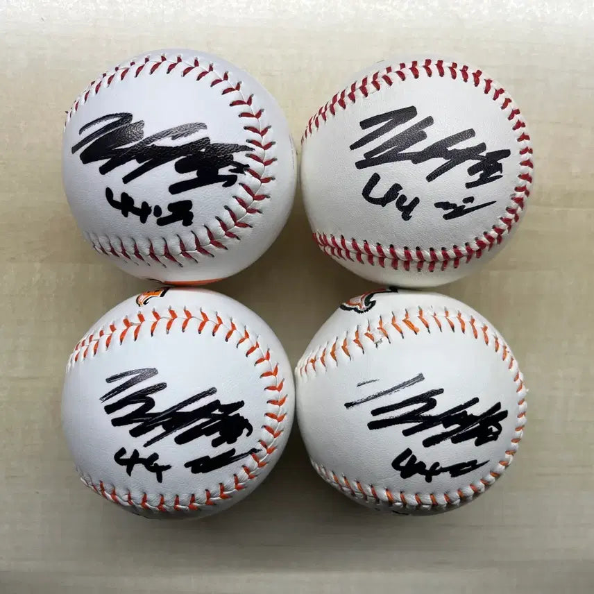 [BUNJANG] Hanwha Eagles Kim Seo-hyun Autographed Baseball Set / 한화이글스 김서현 싸인볼 4종