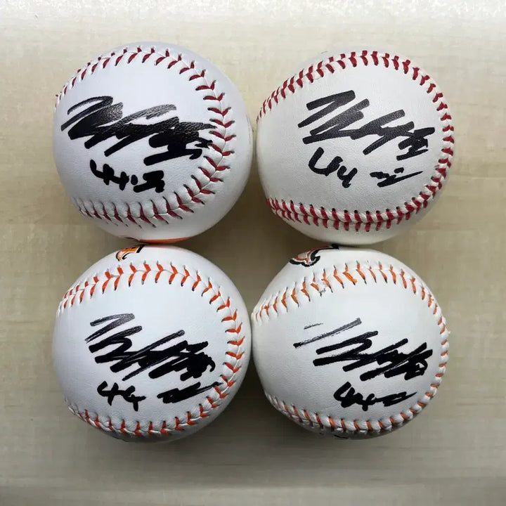 [BUNJANG] Hanwha Eagles Kim Seo-hyun Autographed Baseball Set / 한화이글스 김서현 싸인볼 4종